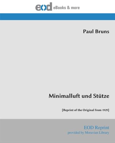 Minimalluft und Stütze: [Reprint of the Original from 1929]