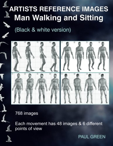 Artists Reference Images - Man Walking and Sitting: Black and white version Artists Reference Images - Man Walking and Sitting: Black and white version von CreateSpace Independent Publishing Platform