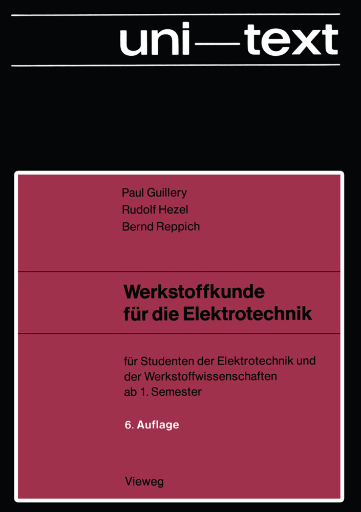 Werkstoffkunde für die Elektrotechnik von Vieweg+Teubner Verlag