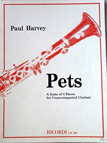 RICORDI HARVEY P. - PETS SUITE - CLARINETTE