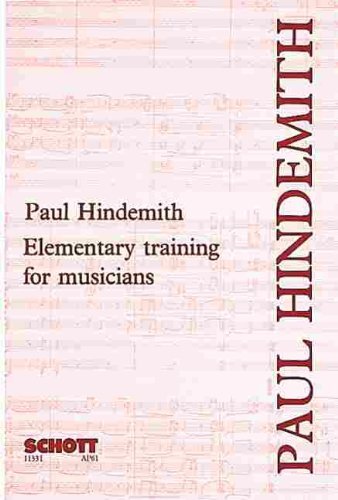 By Paul Hindemith - ELEMENTARY TRAINING FOR MUSICIANS