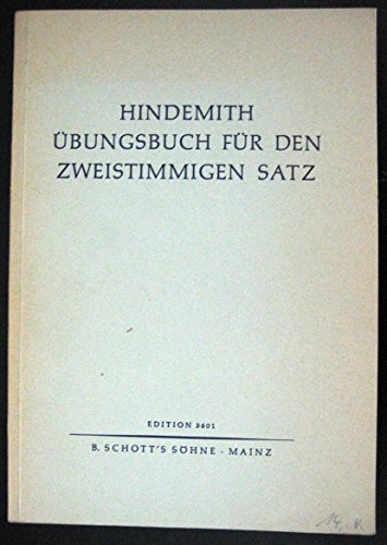 Unterweisung im Tonsatz: Übungsbuch für den zweistimmigen Satz. Band 2. von Schott Music