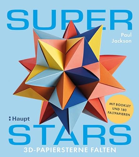 Superstars: 3D-Papiersterne falten - mit Booklet und 180 Faltpapieren