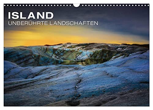 Island - Unberührte Landschaften (Wandkalender 2025 DIN A3 quer), CALVENDO Monatskalender: Jeden Monat ein Stück Island - Die schönsten Wasserfälle und größten Gletscher Europas von Calvendo