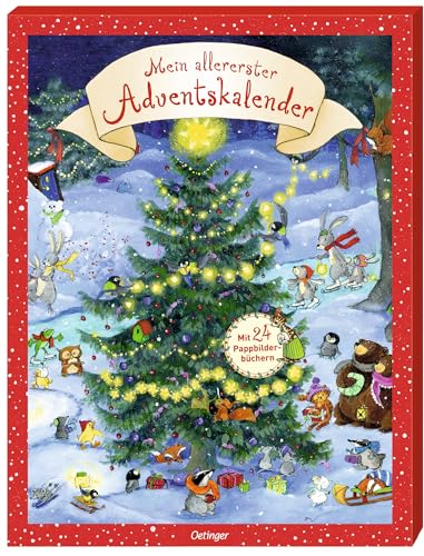 Mein allererster Adventskalender: mit 24 Pappbilderbüchern zum Herausnehmen: Mit 24 Mini-Büchern zum Herausnehmen, für Kinder ab 2 Jahren von Oetinger