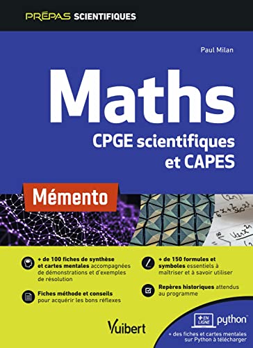 Mémento Maths - CPGE scientifiques (MPSI-PCSI-PTSI-MP-PSI-PC-PT-BCPST-TSI) et CAPES