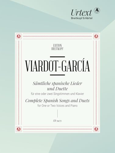 Sämtliche spanische Lieder und Duette (EB 9473) von Breitkopf & Härtel