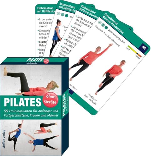 Pilates ohne Geräte: 55 Trainingskarten für Anfänger und Fortgeschrittene, Frauen und Männer (Trainingsreihe von Ronald Thomschke) von Steffen Verlag