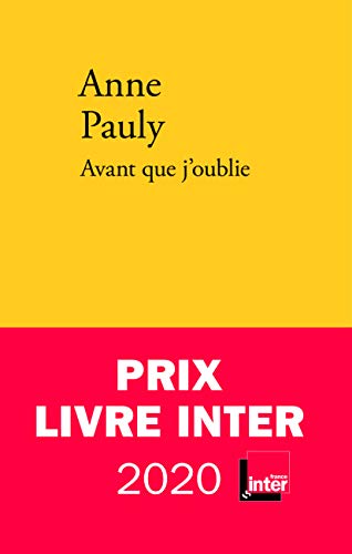 Avant que j'oublie von VERDIER