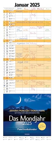 Das Mondjahr 2025 - Familienkalender: Mit Fotos von Gerhard Eisenschink - Das Original von Mosaik