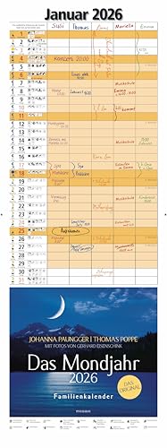 Das Mondjahr 2026 - Familienkalender: Mit Fotos von Gerhard Eisenschink - Das Original von Mosaik