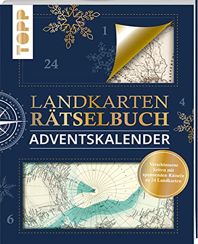 Landkarten Rätselbuch Adventskalender: Ein Buch-Adventskalender mit verschlossenen Seiten zum Auftrennen und spannenden Rätseln zu 24 Landkarten Landkarten Rätselbuch Adventskalender: Ein Buch-Adventskalender mit verschlossenen Seiten zum Auftrennen und spannenden Rätseln zu 24 Landkarten von Frech