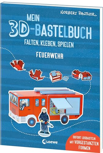 Mein 3D-Bastelbuch - Falten, kleben, spielen - Feuerwehr: Sofort losbasteln mit vorgestanzten Formen - Spielfiguren zum Selberfalten für Kinder ab 5 Jahren Mein 3D-Bastelbuch - Falten, kleben, spielen - Feuerwehr: Sofort losbasteln mit vorgestanzten Formen - Spielfiguren zum Selberfalten für Kinder ab 5 Jahren von LOEWE