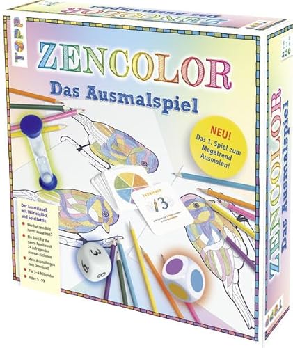 Zencolor - Das Ausmalspiel: Der Ausmalspaß mit Würfelglück und Spieltaktik