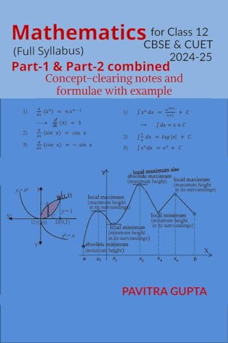 Mathematics for class 12 (CBSE & CUET) Full Syllabus: Concept-clearing notes and formulae with examples
