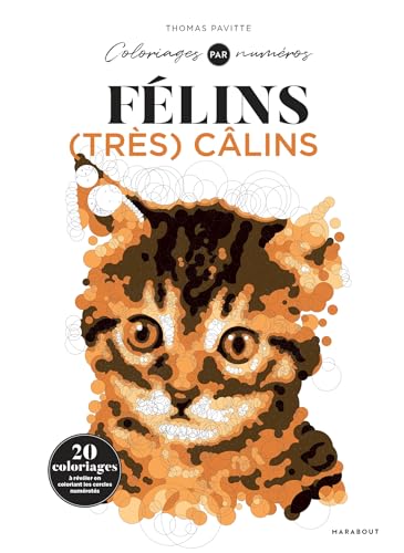 Colo by number - félins très calins: 20 coloriages à révéler en coloriant les cercles numérotés Colo by number - félins très calins: 20 coloriages à révéler en coloriant les cercles numérotés
