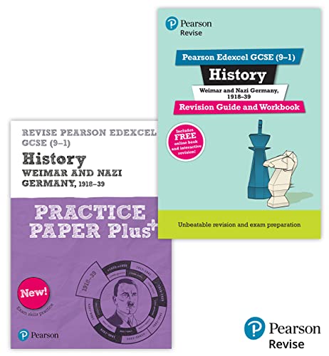 New Pearson Revise Edexcel GCSE (9-1) History Weimar and Nazi Germany, 1918-39 Complete Revision & Practice Bundle - 2023 and 2024 exams von Pearson Education Limited