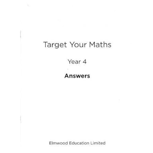 Target Your Maths Year 4 Answer Book von Elmwood Press