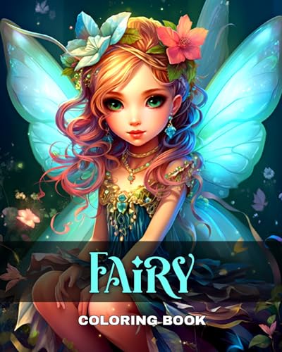 Fairy Coloring Book: Fantasy Fairy Coloring Pages for Adults and Teens von Blurb