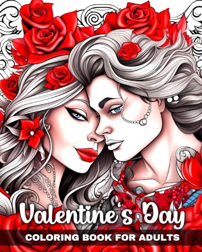 Valentine's Day Coloring Book for Adults: Valentine's Day Coloring Pages with Romantic Couples von Blurb