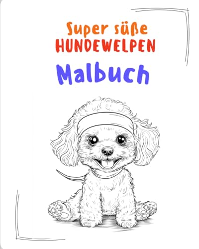 Super süße Hundewelpen Malbuch von Independently published