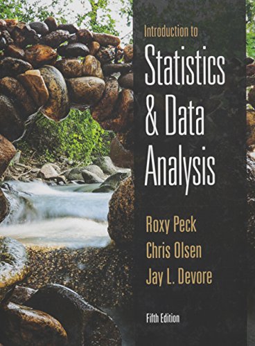 Introduction to Statistics and Data Analysis