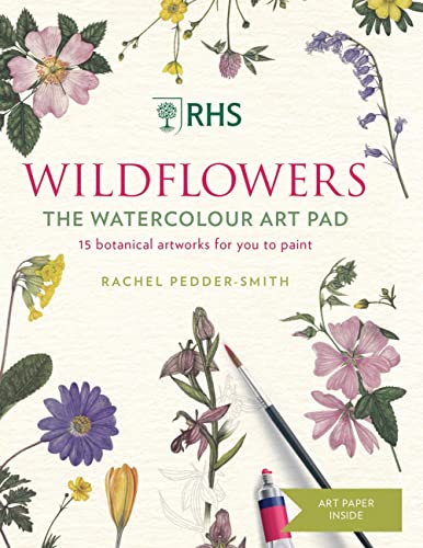 RHS Wildflowers Watercolour Art Pad: 15 Botanical Artworks for You to Paint von Mitchell Beazley
