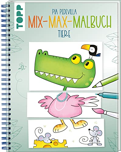 Mix-Max-Malbuch Tiere: Lustige Kombinationen für Kinder ab 5 Jahren
