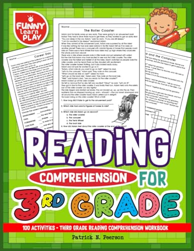 Reading Comprehension Grade 3: 100 Activities - Third grade reading comprehension workbook (Reading Comprehension Grade 1, 2, 3 Series) von Independently published