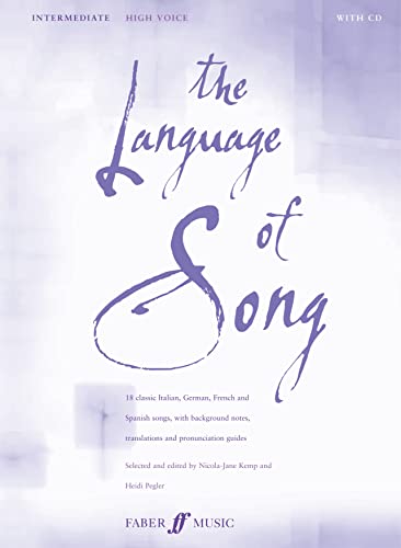 The Language of Song -- Intermediate: High Voice (Faber Edition) von AEBERSOLD JAMEY