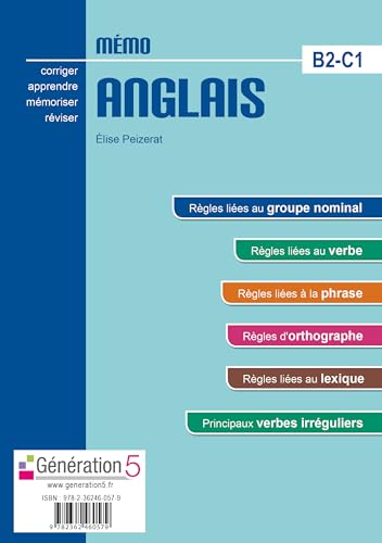 Mémo anglais B2-C1 (classes prépas/ens. supérieur) - édition 2016