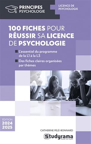 100 fiches pour réussir sa licence de psychologie