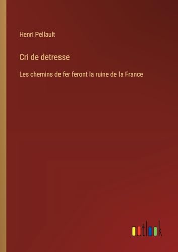 Cri de detresse: Les chemins de fer feront la ruine de la France von Outlook Verlag