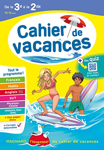 Cahier de vacances 2024, de la 3e vers la 2de: Magnard, l'inventeur des cahiers de vacances