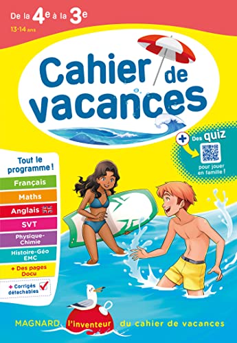 Cahier de vacances 2024, de la 4e vers la 3e: Magnard, l'inventeur des cahiers de vacances