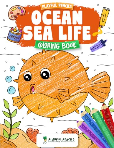 Playful Pencils Ocean Sea Life Coloring Book von Nielsen UK ISBN Store