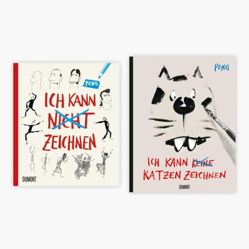 Ich kann (nicht) zeichnen + Ich kann (keine) Katzen zeichnen + 1 exklusives Postkartenset