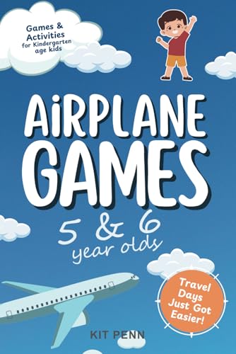 Airplane Games: 5 & 6 Year Olds | Games & Activities for Kindergarten age kids | Travel Days just got Easier! von Fox & Fern Publishing