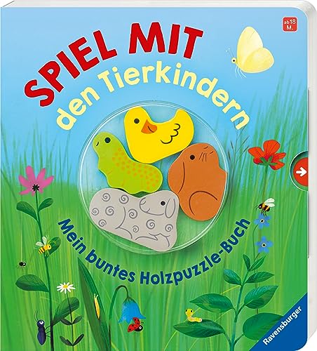 Spiel mit den Tierkindern! Mein buntes Holzpuzzle-Buch von Ravensburger