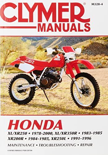 Honda XL/Xr250 1978-2000, XL/Xr350r 1983-1985, Xr200r (CLYMER MOTORCYCLE REPAIR)