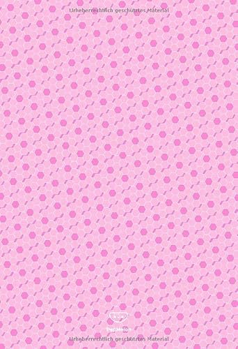 PepMelon: Gepunktetes Notizbuch / Dotted bullet journal notebook A5 paper block - 108 Seiten Tagebuch, dot points grid / gepunktetes Papier, Notizbuch ... Fliesenmuster Rosa (Tile Pattern Pink)