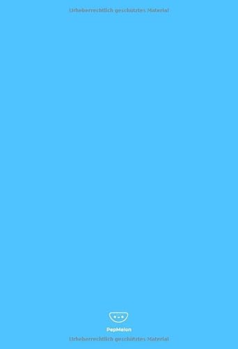 PepMelon: Gepunktetes Notizbuch / Dotted bullet journal notebook A5 paper block - 108 Seiten Tagebuch, dot points grid / gepunktetes Papier, Notizbuch ... Heft DIN A5, Soft Cover (matt), Blau (Blue) von Eva Puskas, PepMelon
