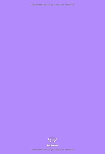 PepMelon: Gepunktetes Notizbuch / Dotted bullet journal notebook A5 paper block - 108 Seiten Tagebuch, dot points grid / gepunktetes Papier, Notizbuch ... Heft DIN A5, Soft Cover (matt), Lila (Purple) von Eva Puskas, PepMelon