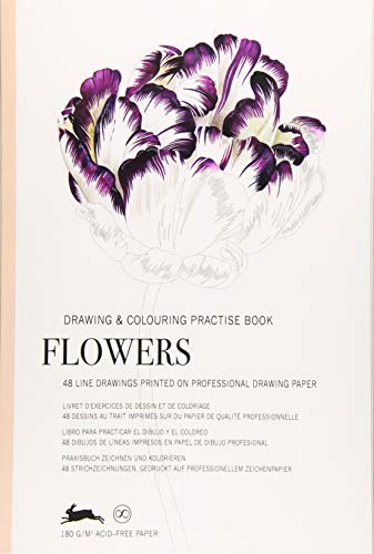 Flowers: Drawing & Colouring Practise Book (PEPIN Drawing & Colouring Practise Books)