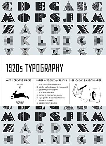 1920s Typography: Gift & Creative Paper Book Vol. 91 (Gift & creative papers, 91)
