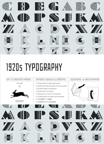 1920s Typography: Gift & Creative Paper Book Vol. 91 (Gift & creative papers, 91)