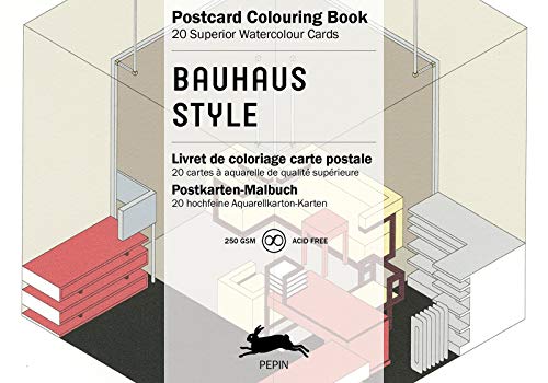Bauhaus Style: Postcard Colouring Book / Postkarten - Malbuch