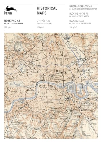 Historical Maps: Writing Paper & Note Pad A5 von Pepin Press