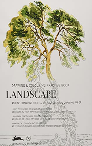 Landscape: Drawing & Colouring Practise Book (PEPIN Drawing & Colouring Practise Books)