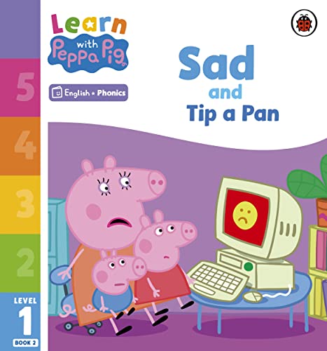 Learn with Peppa Phonics Level 1 Book 2 – Sad and Tip a Pan (Phonics Reader) von Ladybird